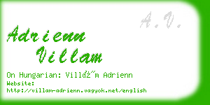 adrienn villam business card